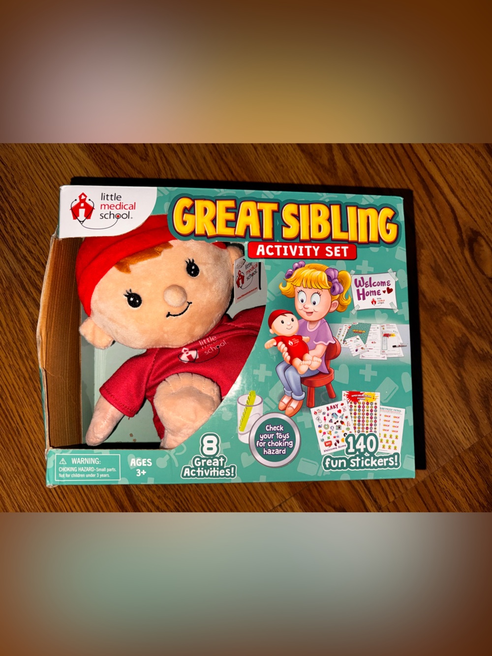 Great Sibling Activity Set with Red Plush Doll